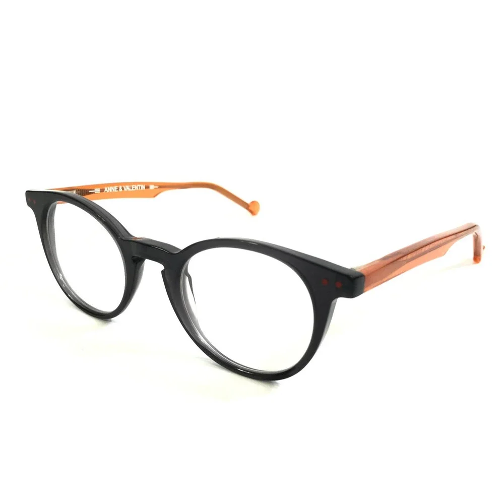 Anne & Valentin Petite Eyeglasses Frames Marcia 1786 Clear Gray Orange 40-22-140